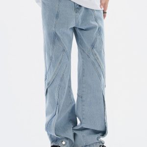 Concert Outfit Artistic Cut Jeans