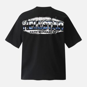 Concert Outfit Artwork Graphic Crew Neck T-Shirt