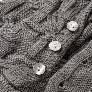 Concert Outfit Asymmetric Irregular Knitted Sweater Hoodie