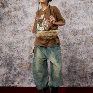 Concert Outfit Badge Print Distressed Short Sleeve T-Shirt