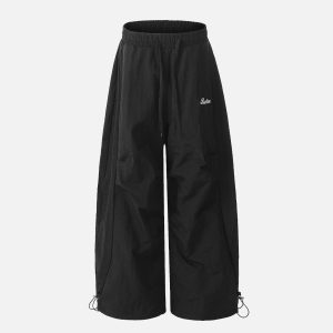 Concert Outfit Baggy Pleated Cargo Pants