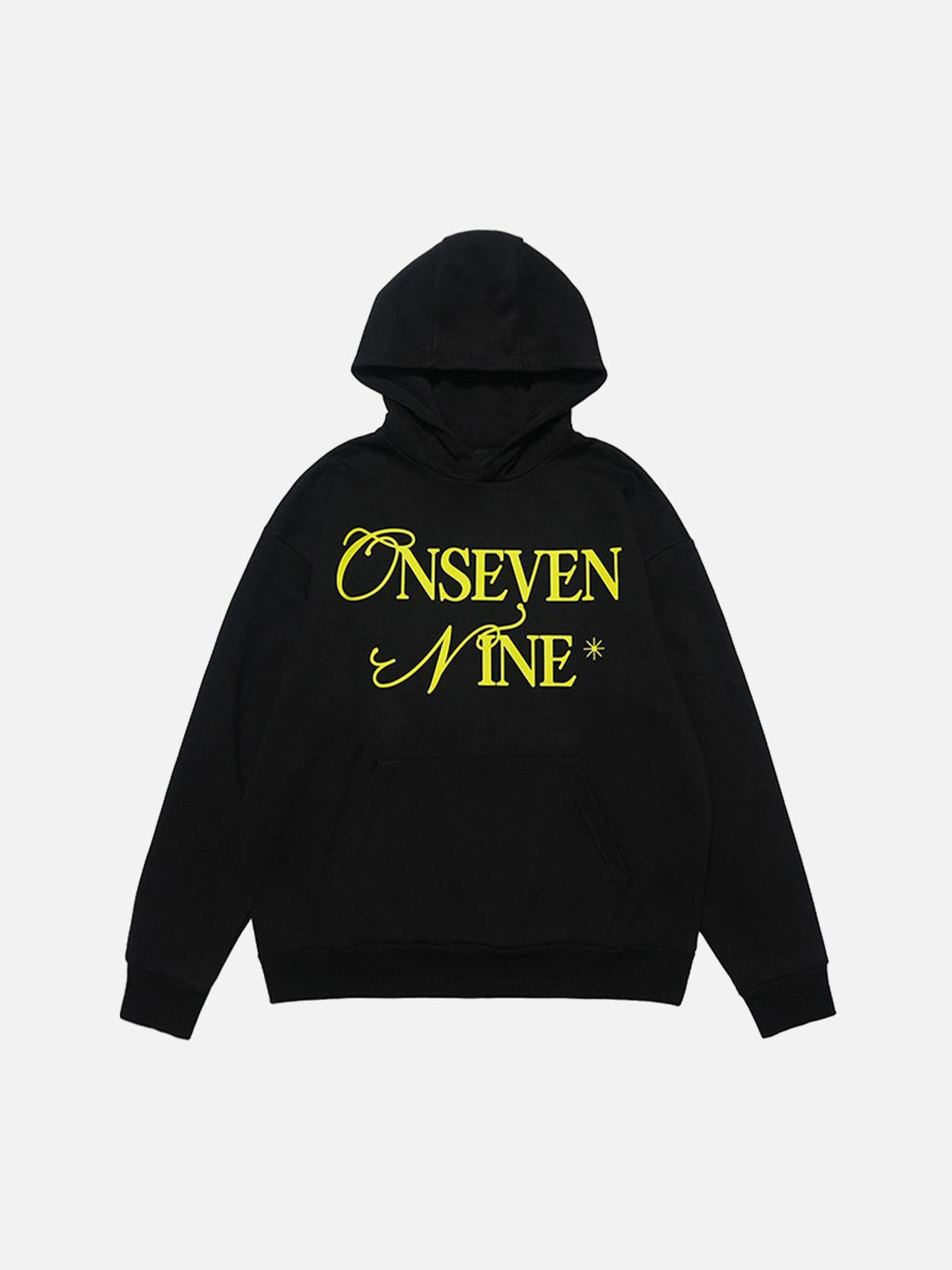 Concert Outfit Basic Letter Print Fleece Hoodie Concert Outfit Basic Letter Print Fleece Hoodie