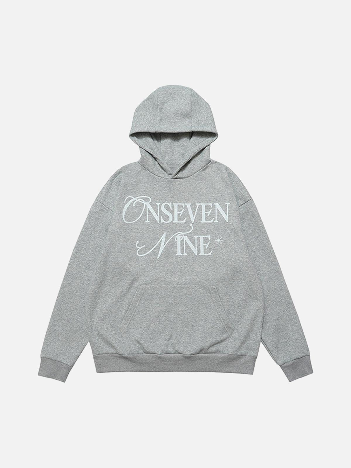 Concert Outfit Basic Letter Print Fleece Hoodie Concert Outfit Basic Letter Print Fleece Hoodie