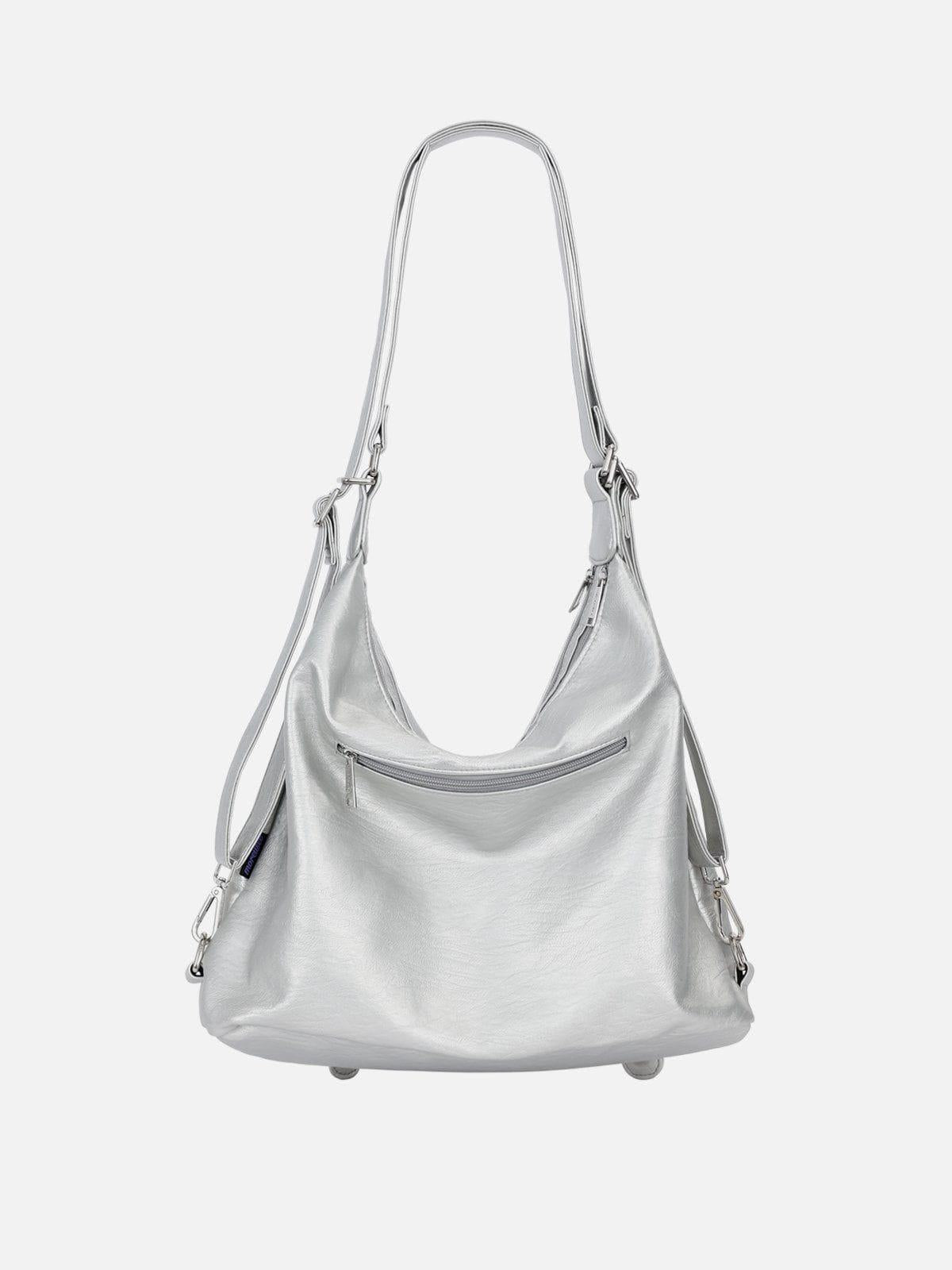 Concert Outfit Basic Multi Pocket Faux Leather Bag Concert Outfit Basic Multi Pocket Faux Leather Bag