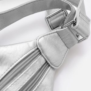 Concert Outfit Basic Multi Pocket Faux Leather Bag