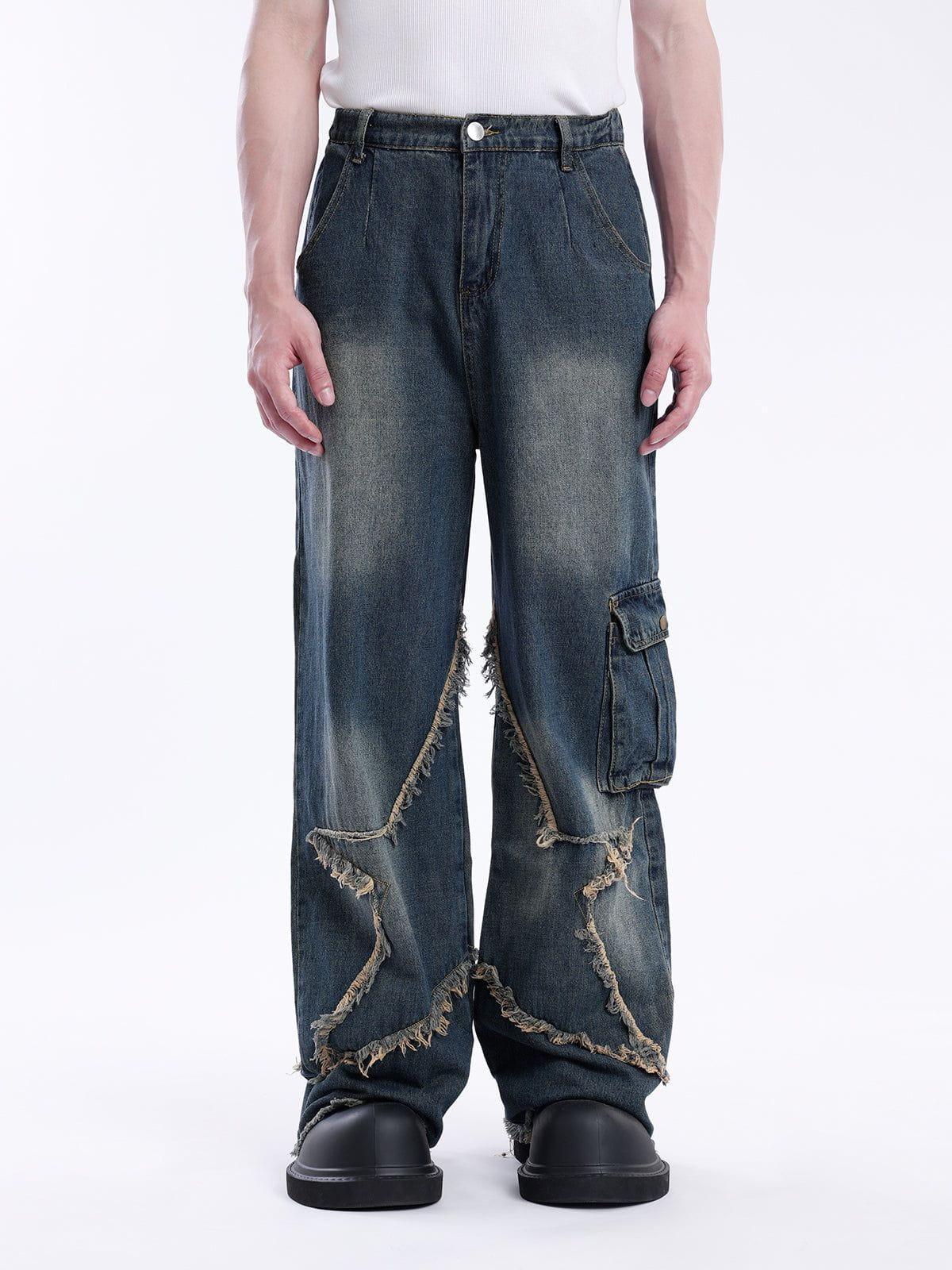 Concert Outfit Basic Star Fringe Loose Jeans Concert Outfit Basic Star Fringe Loose Jeans
