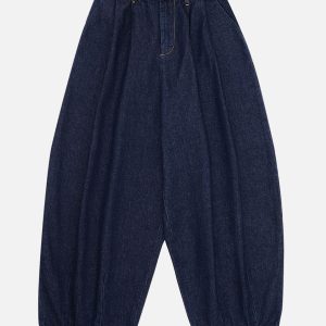 Concert Outfit Basic Tapered Baggy Jeans