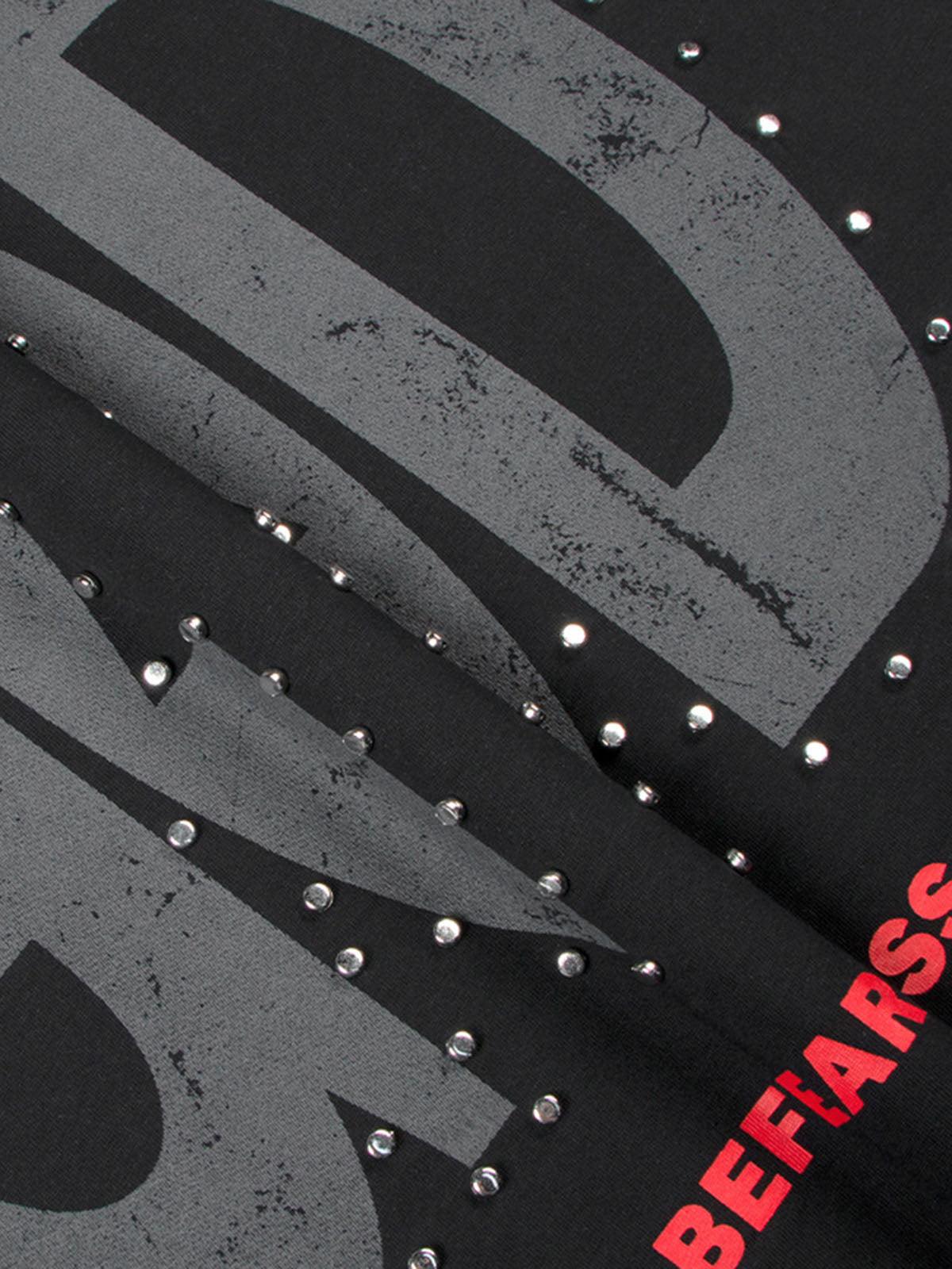 Concert Outfit BEFEARLESS' Print Slogan T-Shirt Concert Outfit BEFEARLESS' Print Slogan T-Shirt