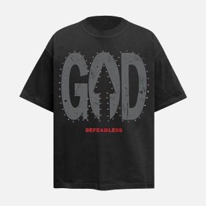 Concert Outfit BEFEARLESS' Print Slogan T-Shirt