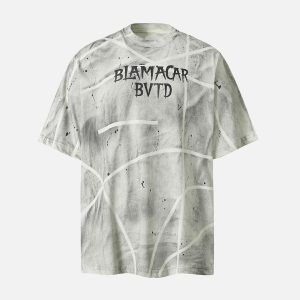 Concert Outfit BLAMACAR BVTD Oversized Tie-Dye T-Shirt