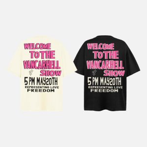 Concert Outfit Bold Contrast Love Silhouette Tee