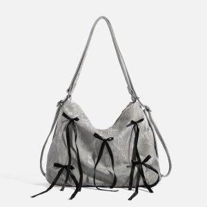 Concert Outfit Bow Decoration Tote Bag