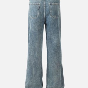 Concert Outfit Bow Fringe Washed Jeans