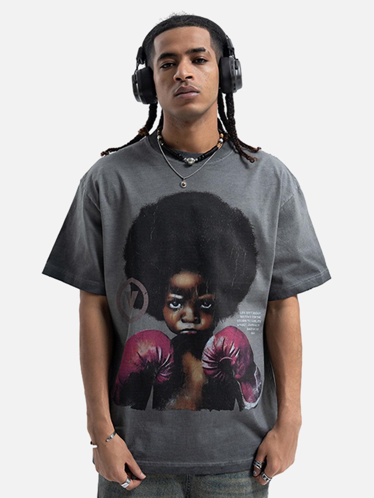 Concert Outfit Boxing Boy Graphic T-Shirt Concert Outfit Boxing Boy Graphic T-Shirt