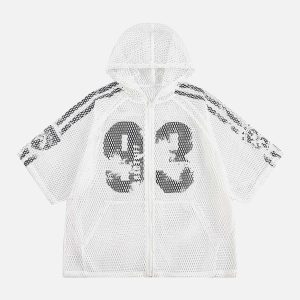 Concert Outfit Breathable Mesh Hooded Snake Print Jersey T-Shirt