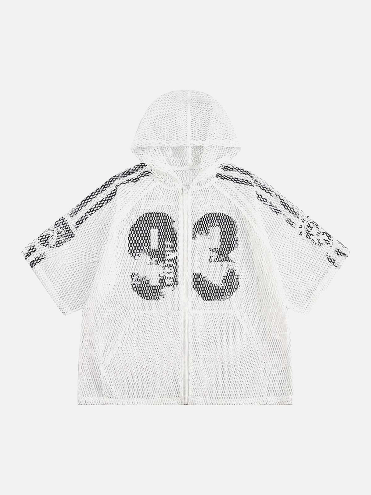 Concert Outfit Breathable Mesh Hooded Snake Print Jersey T-Shirt Concert Outfit Breathable Mesh Hooded Snake Print Jersey T-Shirt