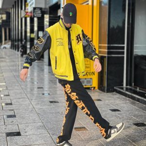 Concert Outfit Burning Text Embroidered Letters Jeans