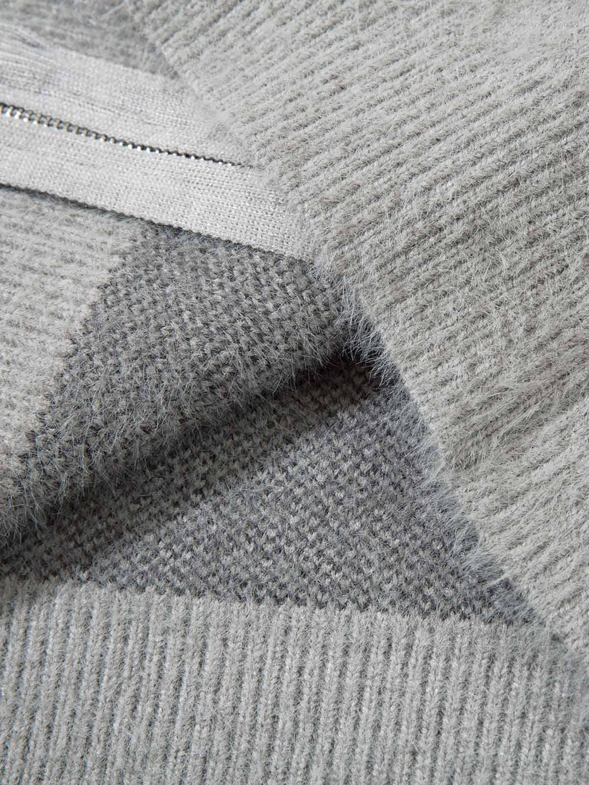 Concert Outfit Butterfly Jacquard Knit Mock Neck Sweater Concert Outfit Butterfly Jacquard Knit Mock Neck Sweater