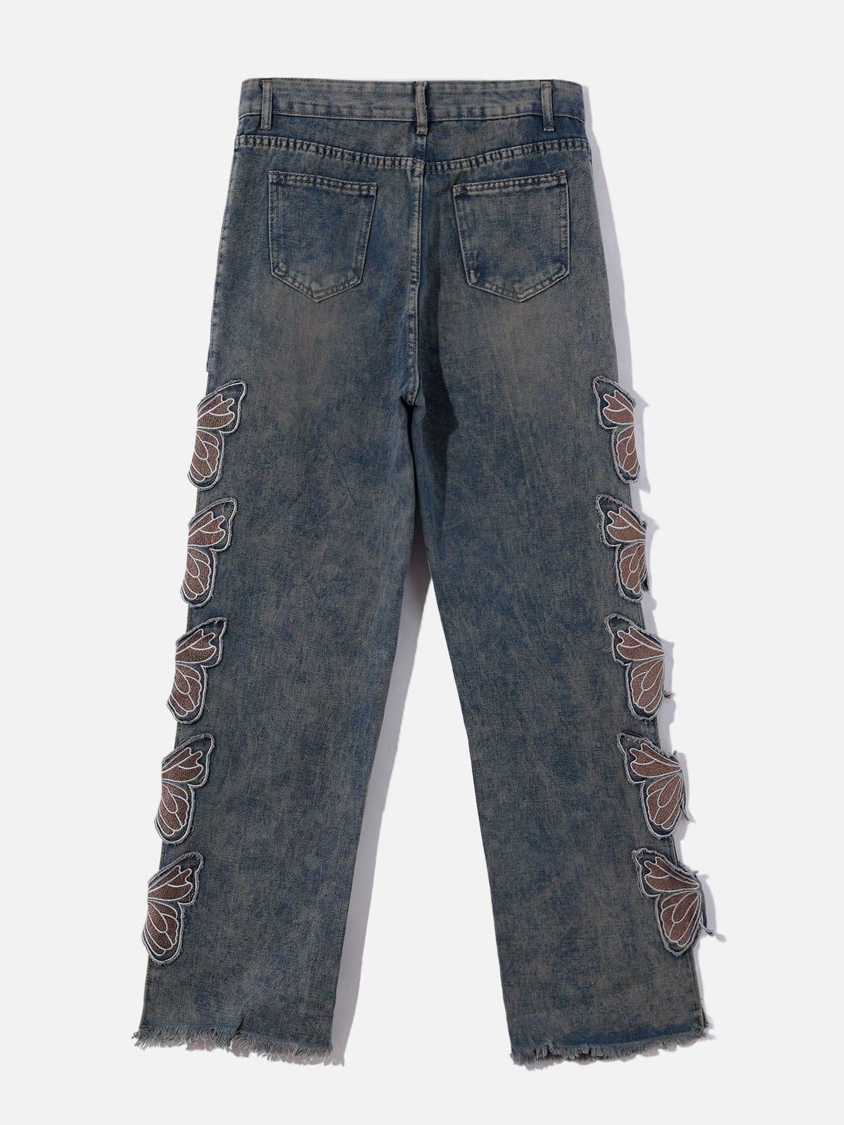 Concert Outfit Butterfly Leg Cutout Jeans Concert Outfit Butterfly Leg Cutout Jeans