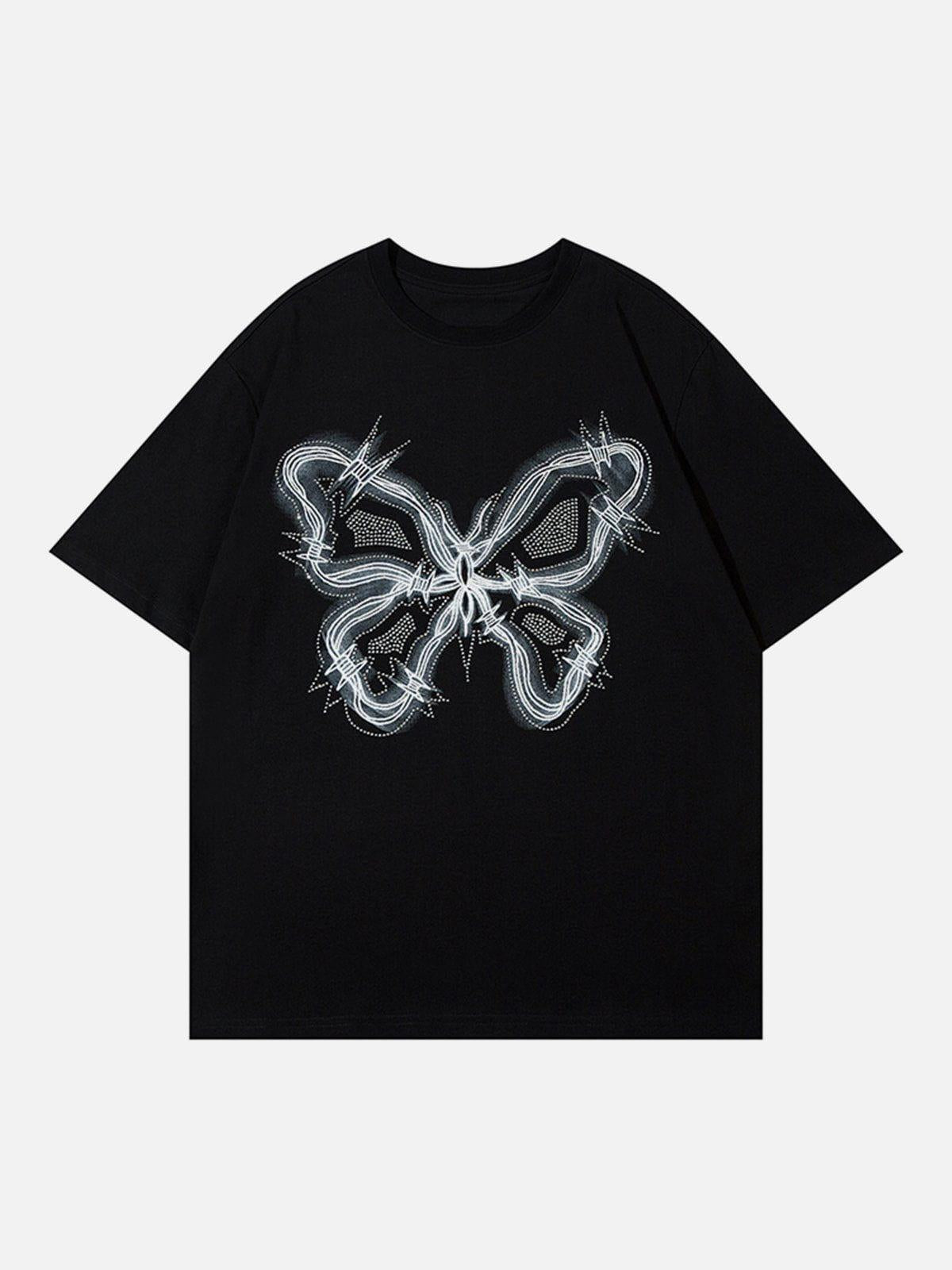 Concert Outfit Butterfly Print Tee Concert Outfit Butterfly Print Tee