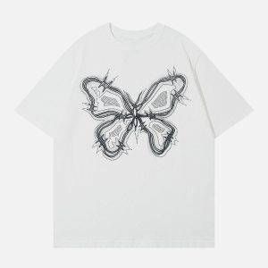 Concert Outfit Butterfly Print Tee