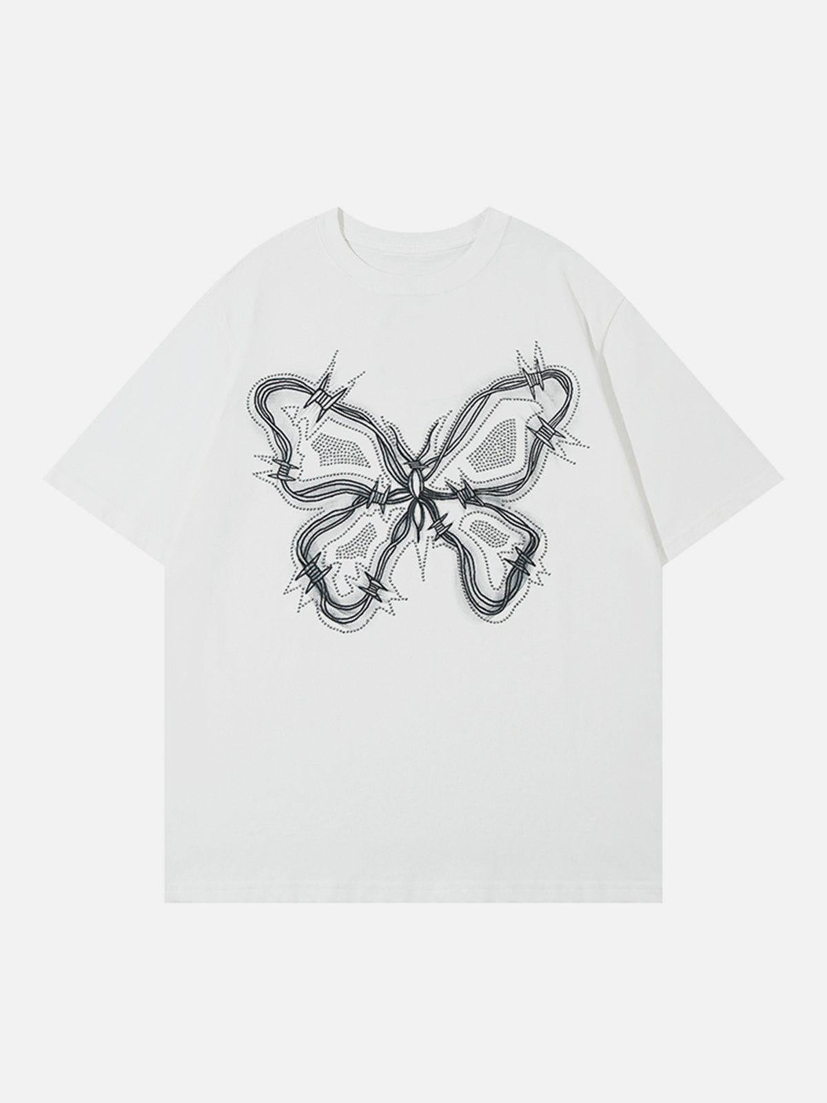 Concert Outfit Butterfly Print Tee Concert Outfit Butterfly Print Tee