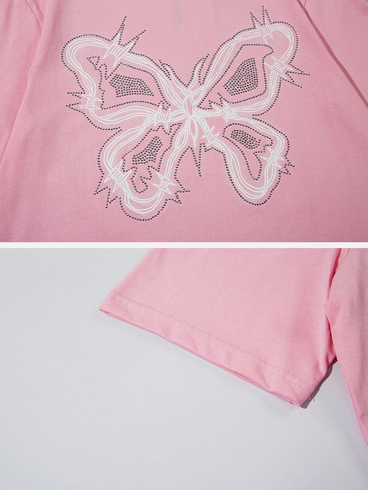 Concert Outfit Butterfly Print Tee Concert Outfit Butterfly Print Tee