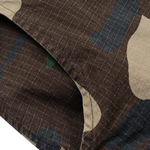 Concert Outfit Camouflage Buckle Waist Cropped Cargo Shorts