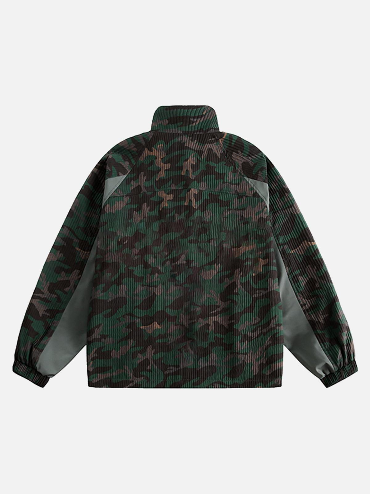 Concert Outfit Camouflage Diamond Patchwork Jacket Concert Outfit Camouflage Diamond Patchwork Jacket