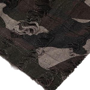 Concert Outfit Camouflage Faux Two-Piece Jersey Long Sleeve T-Shirt