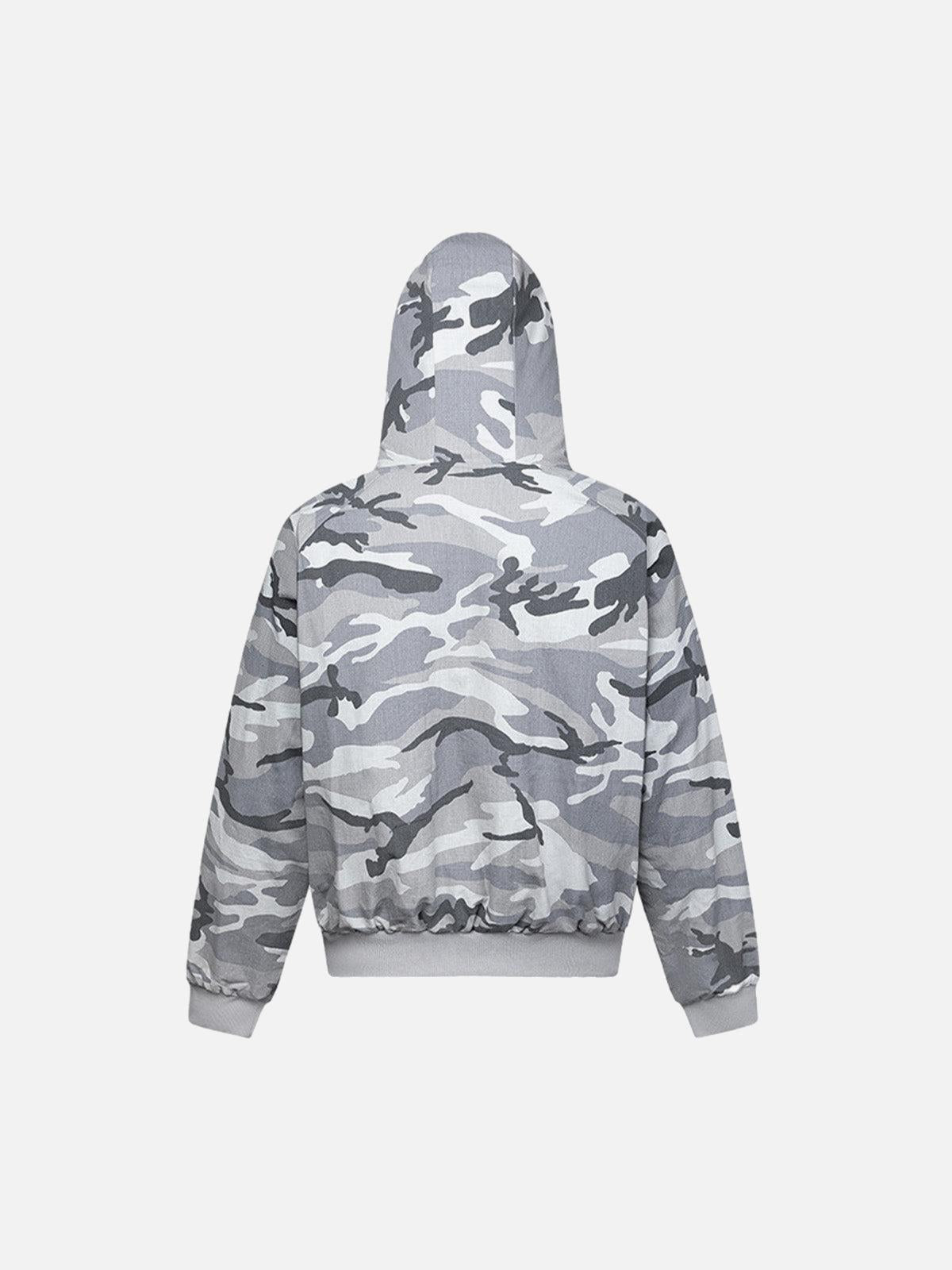 Concert Outfit Camouflage Fleece Hooded Jacket Concert Outfit Camouflage Fleece Hooded Jacket