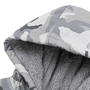 Concert Outfit Camouflage Fleece Hooded Jacket