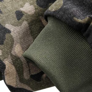 Concert Outfit Camouflage Fur Hooded Jacket