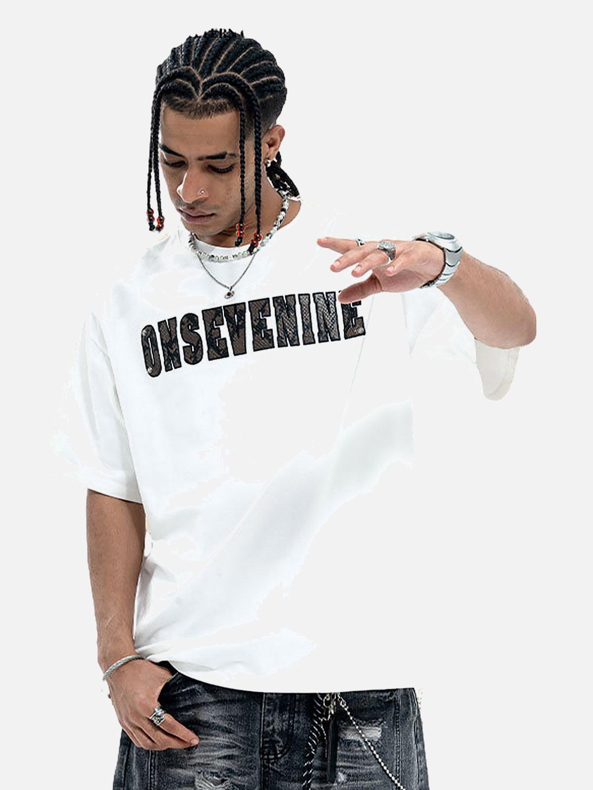 Concert Outfit Camouflage Letter Short Sleeve T-Shirt Concert Outfit Camouflage Letter Short Sleeve T-Shirt