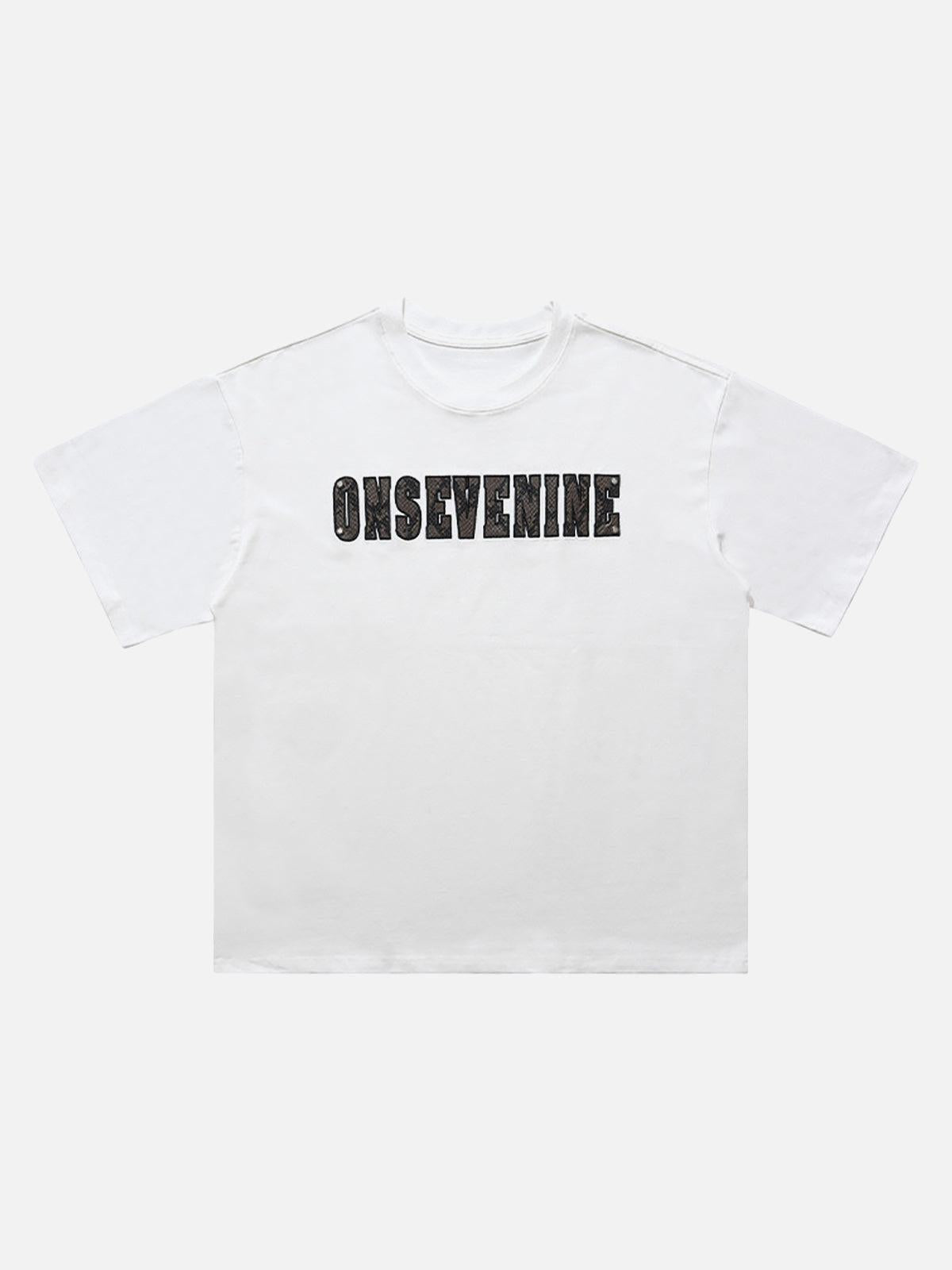 Concert Outfit Camouflage Letter Short Sleeve T-Shirt Concert Outfit Camouflage Letter Short Sleeve T-Shirt