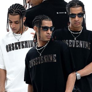 Concert Outfit Camouflage Letter Short Sleeve T-Shirt