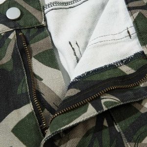Concert Outfit Camouflage Multi-Pocket Cargo Pants