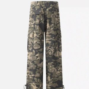 Concert Outfit Camouflage Multi-Pocket Work Pants