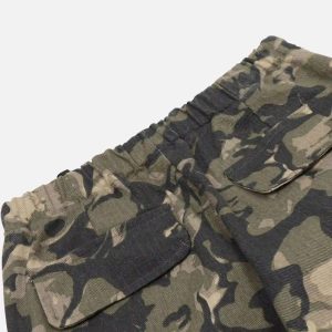 Concert Outfit Camouflage Multi-Pocket Work Pants