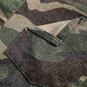 Concert Outfit Camouflage Patchwork Print Letter Short Sleeve Shirt