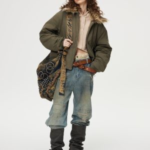 Concert Outfit Camouflage Sagging Jeans