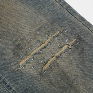 Concert Outfit Camouflage Sagging Jeans