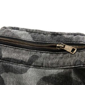 Concert Outfit Camouflage Stitching Stand Collar Military Jacket