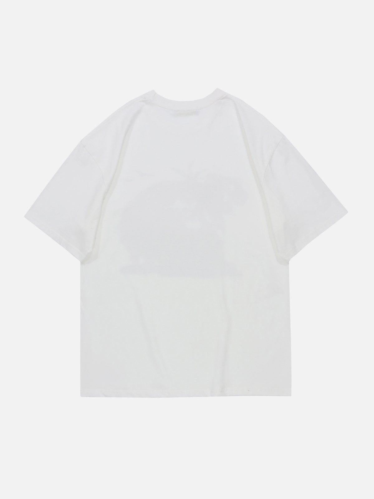 Concert Outfit Cartoon Car Print Tee Concert Outfit Cartoon Car Print Tee