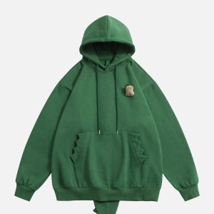 Concert Outfit Cartoon Dinosaur Hoodie