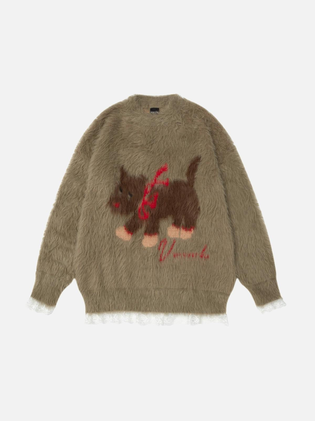 Concert Outfit Cartoon Dog Fun Sweater Concert Outfit Cartoon Dog Fun Sweater