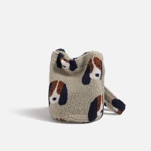 Concert Outfit Cartoon Dog Plush Bag