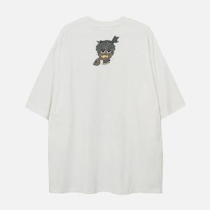 Concert Outfit Cartoon Foam Loose T-Shirt