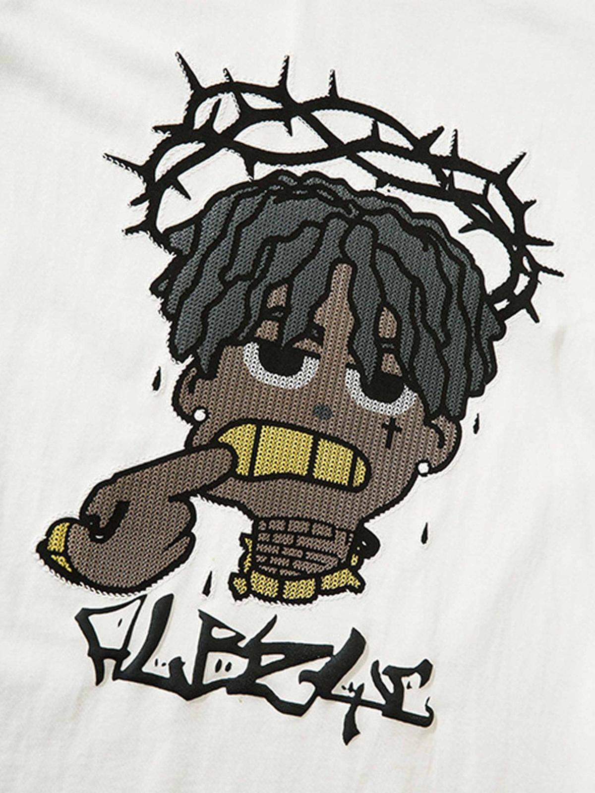 Concert Outfit Cartoon Foam Loose T-Shirt Concert Outfit Cartoon Foam Loose T-Shirt