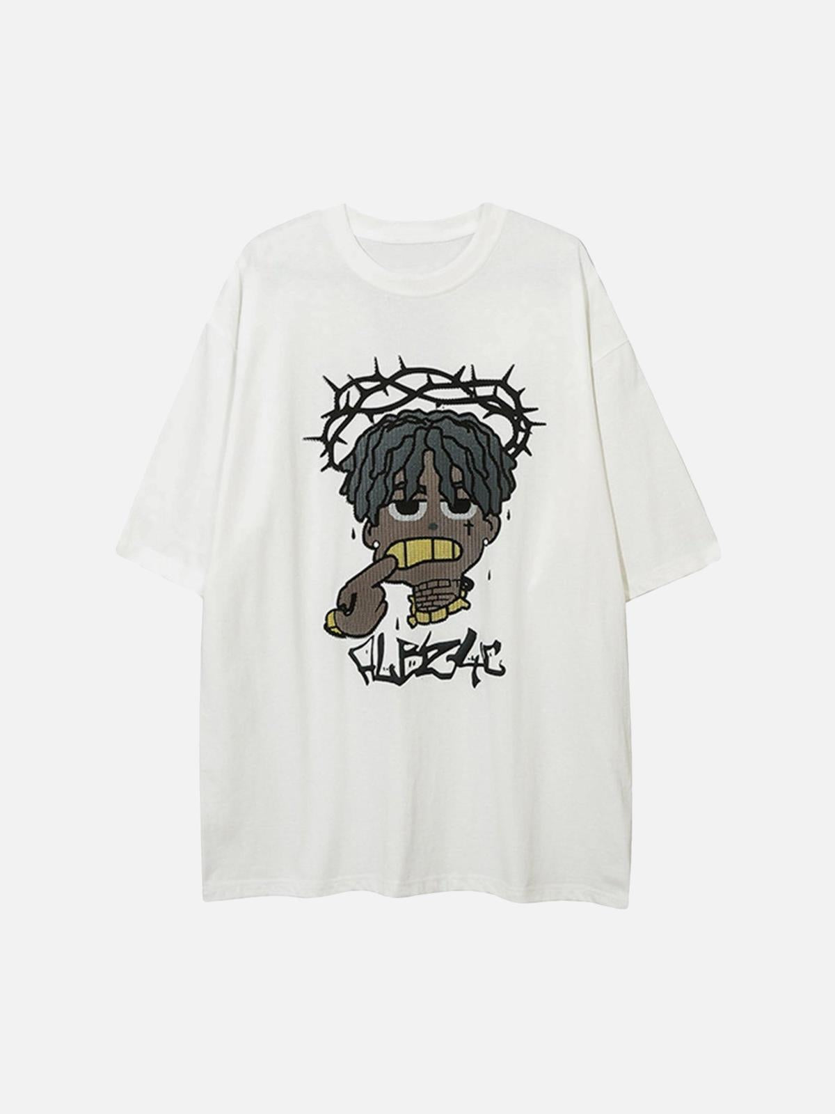 Concert Outfit Cartoon Foam Loose T-Shirt Concert Outfit Cartoon Foam Loose T-Shirt